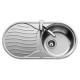 Fregadero sobre encimera fondo reducido TEKA DR-80 1C 1E REV. 10110005, Una cubeta, con escurridor, Inoxidable